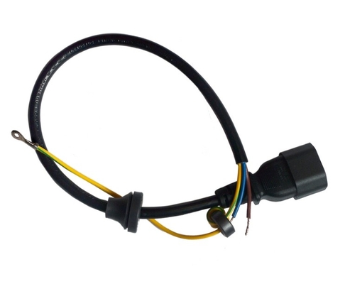 IEC 320 Erkek Fiş H05VV-F 3G0.75MM2 16A 250V kablo, su geçirmez fişli mıknatıs halkası ayrılabilir uzatma kablosu kabloları