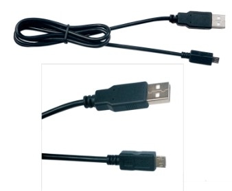 Mikro Hızlı Şarj Kablosu Kablo Demeti, 2 Metre Siyah USB Kablosu