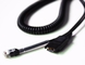 Telefon kulaklık sistemi kulaklık kablosu montajları için 4P4C fişli kristal fişli PU yaylı tel