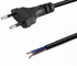 Brezilya Elektrik Güç Kablosu 2 Pin INMETRO Onayı, Kablo Ucu Kalaylı BY2-10 Fişli